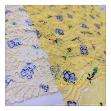 wholesale lace print fabric floral digital print farbric for women dress